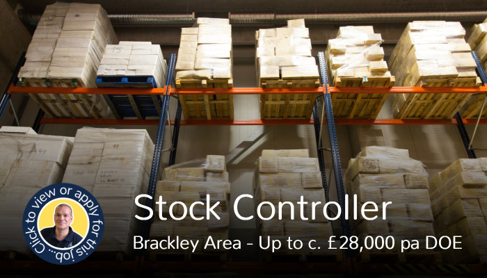 Stock Controller Job Vacancy in Brackley