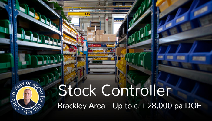 Stock Controller Job in Brackley