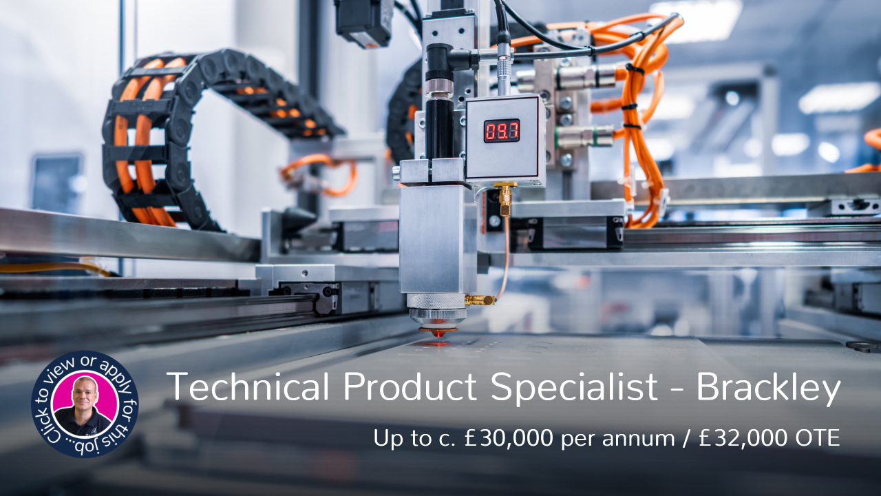 Technical Product Specialist Job Vacancy in Brackley