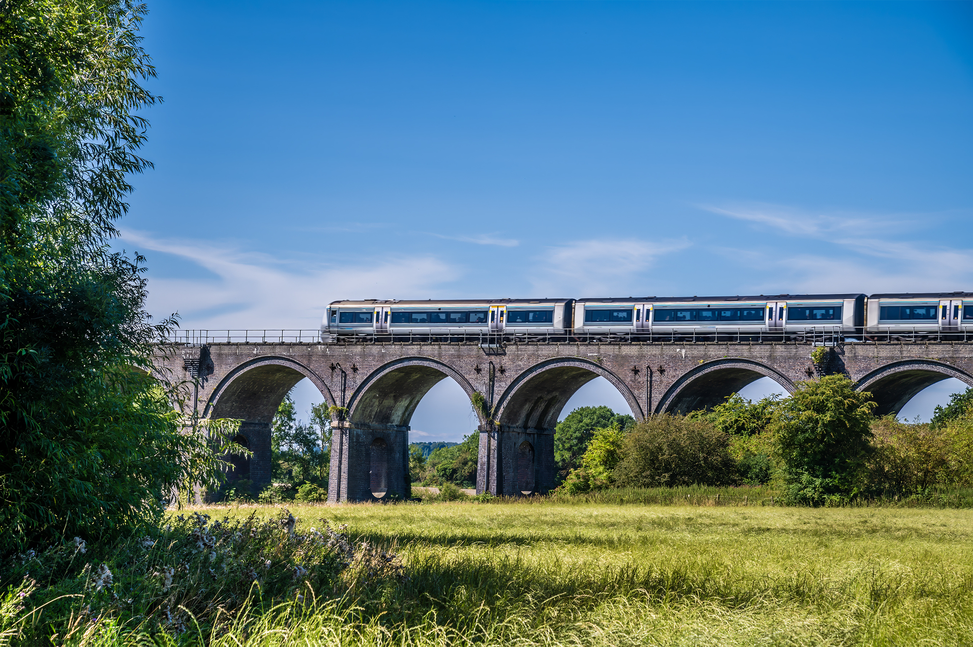 Chiltern trainline just outside of Bicester