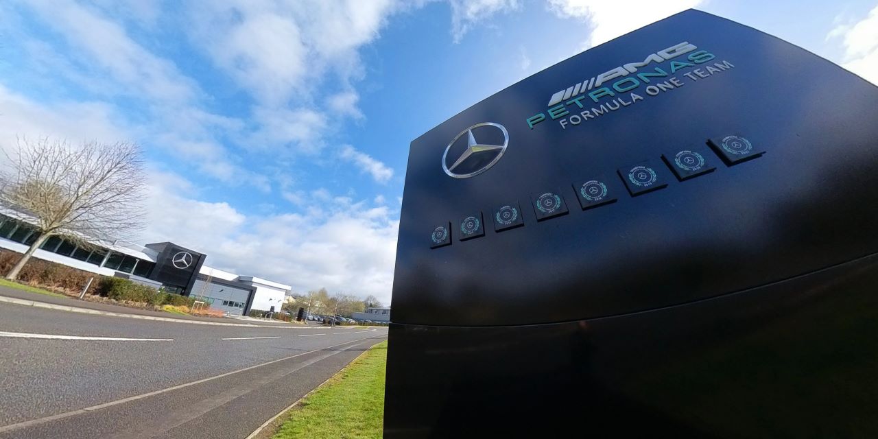 Mercedes Benz’s Formula One team headquarters in Brackley