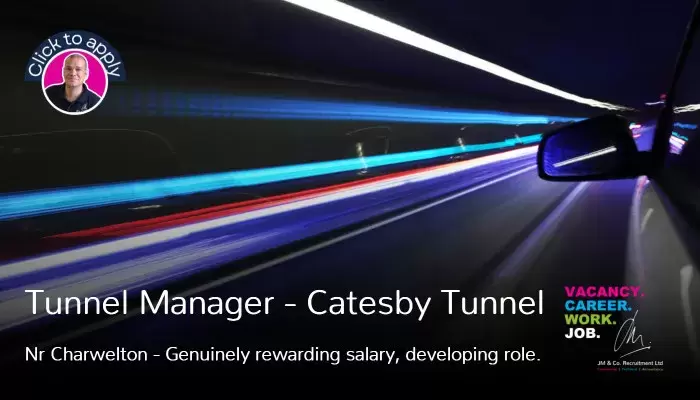 Tunnel Manager job vacancy at Cateby Tunnel