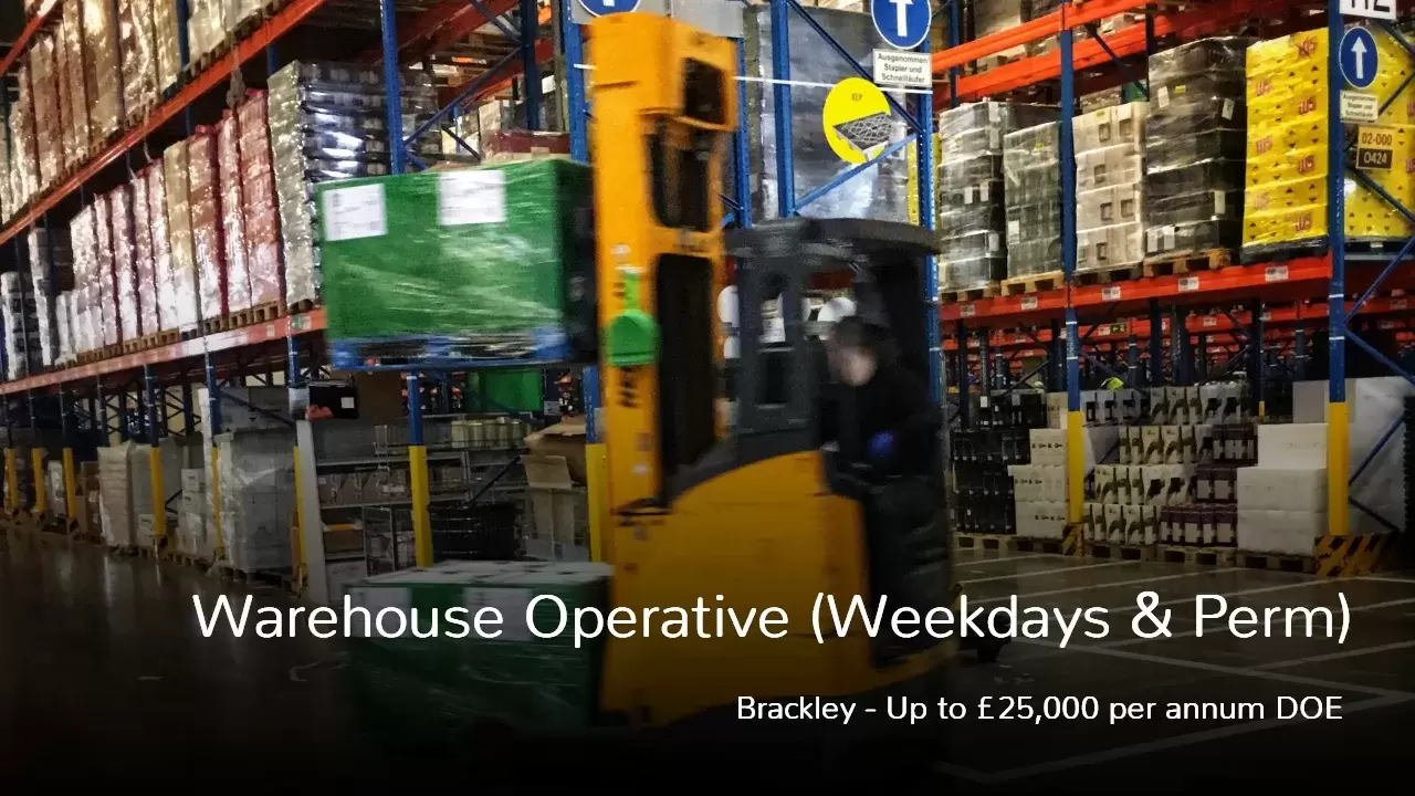 Warehouse Operative Job Vacancy located in Brackley