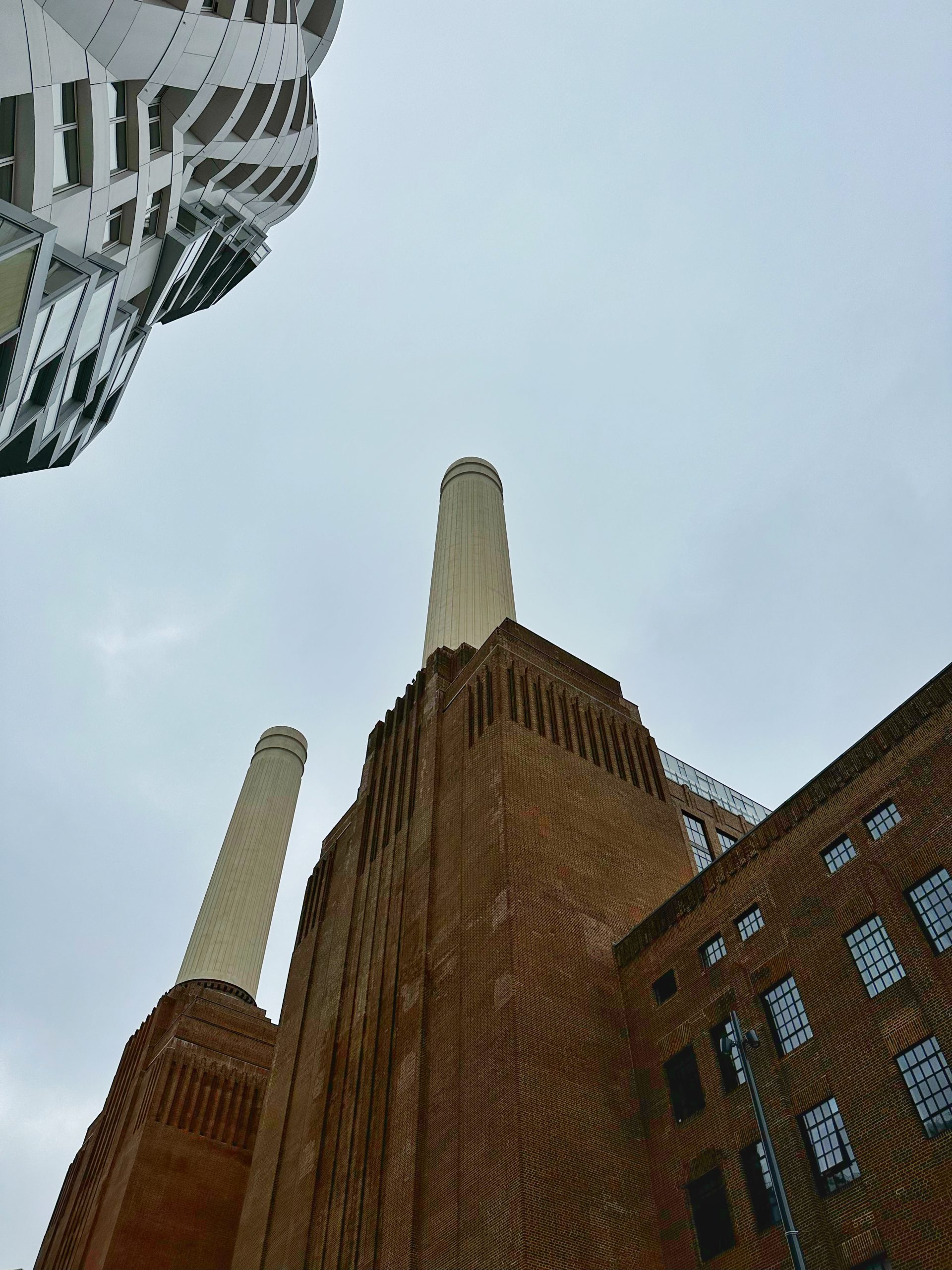 The approach to Battersea Power Station