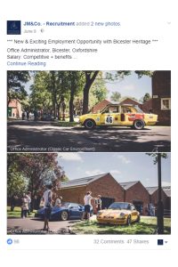 Bicester Heritage Office Administrator hire case study