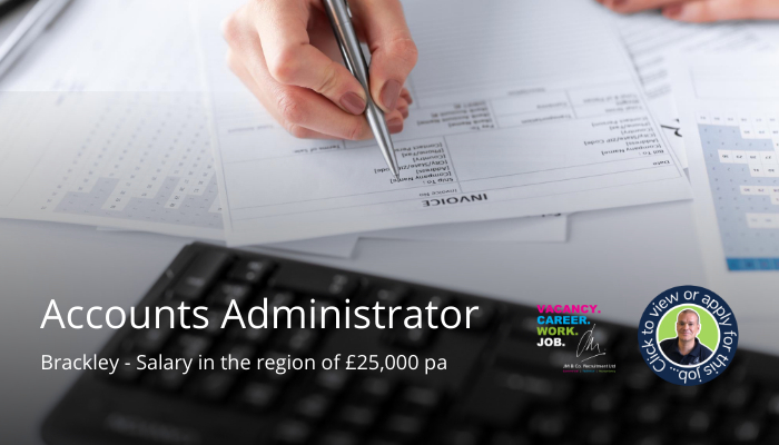 Accounts Administrator job vacancy in Brackley
